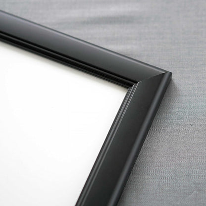 7x7 Black Contemporary Wood Picture Frame - Includes UV Resistant Acrylic & Hanging Hardware