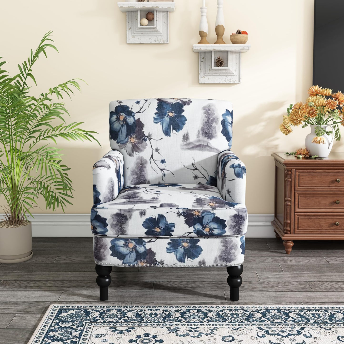Christopher Knight Home Boaz Fabric Club Chair - Floral Print