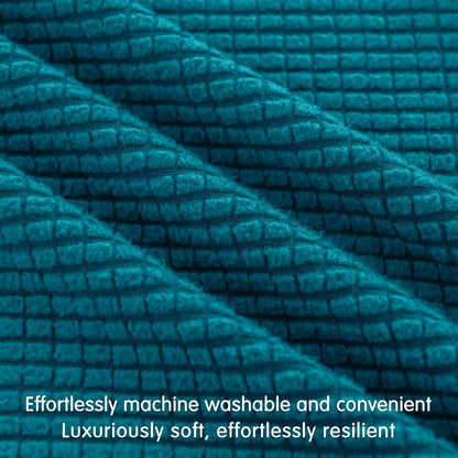 Hokway Couch Cushion Covers, Stretch Sofa Seat Cushion Slipcover Protector (Teal, Small)