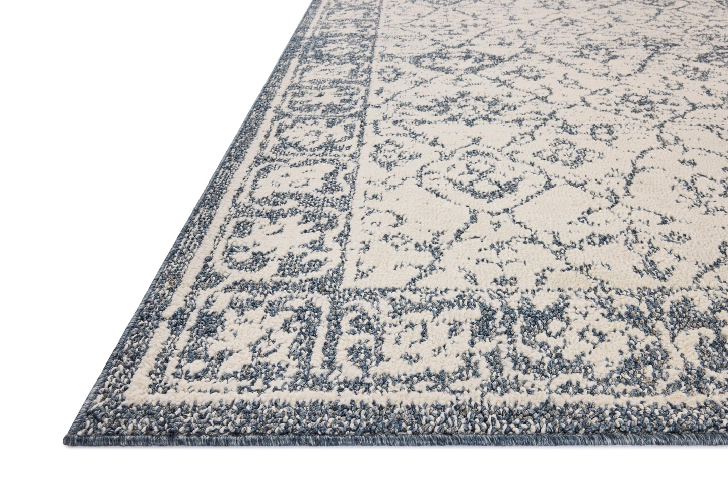 Loloi Magnolia Home by Joanna Gaines Gigi Collection GIG-02 Ivory/Blue 7'-10" x 10' Area Rug