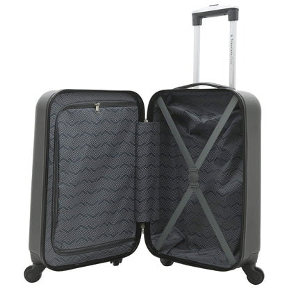 Travelers Club Cosmo Luggage, Black-2 Piece Set (28"/20")