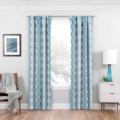ECLIPSE Morrow Room Darkening Curtains for Bedroom, 37" x 63" Thermal Insulated Light Blocking Single Panel