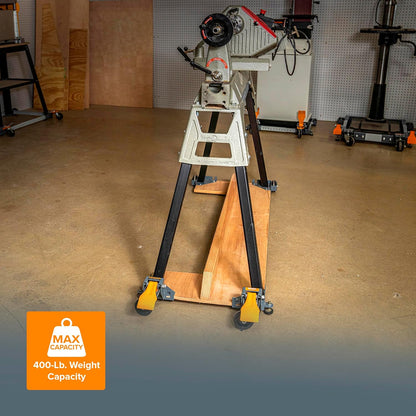 Portamate PM-1100 Mobile Base Kit - Heavy-Duty Adjustable Dolly Roller Frame | 400 lb Capacity, Universal Fit