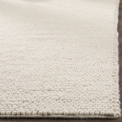 SAFAVIEH Area Rug 9x12 - Natura Collection - Large - Ivory, Handmade Wool Blend, Textured Design, Ideal for Living Room, Bedroom, Dining Space (NAT620A)