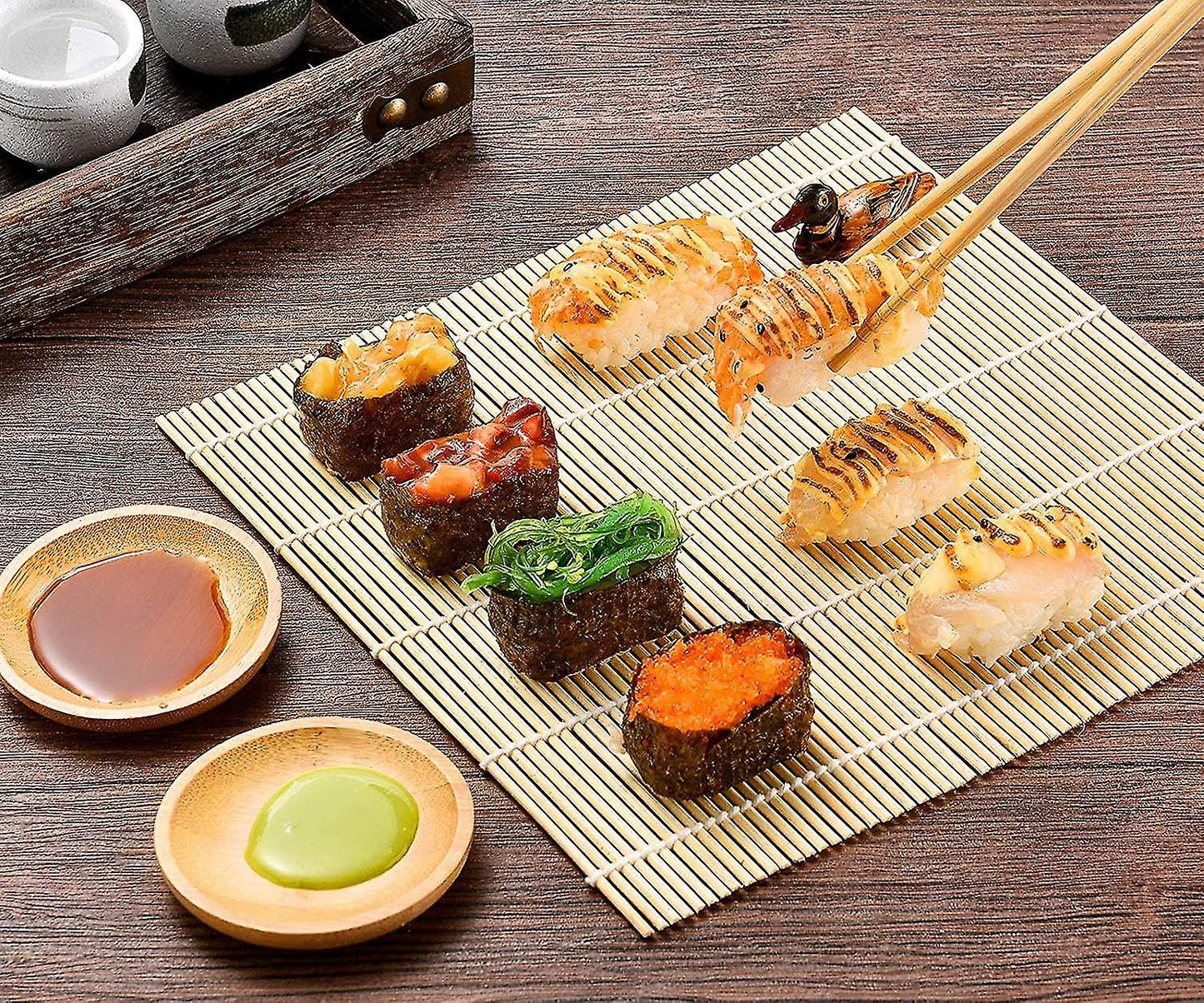 SmileTools Sushi Making Kit, 28 in 1 Sushi Roller Kit with Bamboo Mats, Sushi Bazooka, Nigiri Gunkan Sushi Mold, Musubi Maker, Rice Ball Mold & More