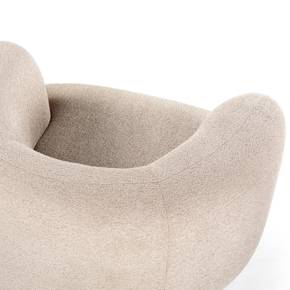 SAFAVIEH Couture Collection Oscar Light Brown/Natural Boucle Accent Chair