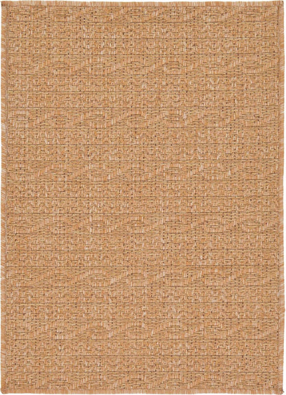 Unique Loom Outdoor Modern Collection Area Rug - Links, 2' 2" x 3' 1" Rectangle, Light Brown/Brown