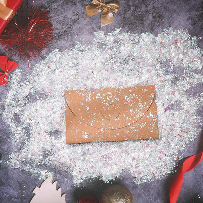 160g Containlol Sparkle Holographic Confetti Iridescent Confetti Winter Radium Color Metallic Foil Decor Bag