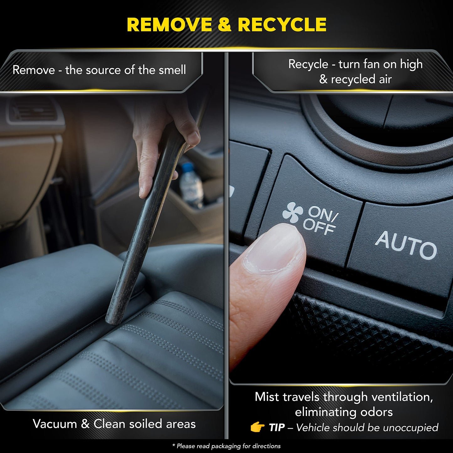 Meguiar's G16402 Whole Car Air Re-Fresher Odor Eliminator Mist, New Car Scent, 2 Fluid Ounces