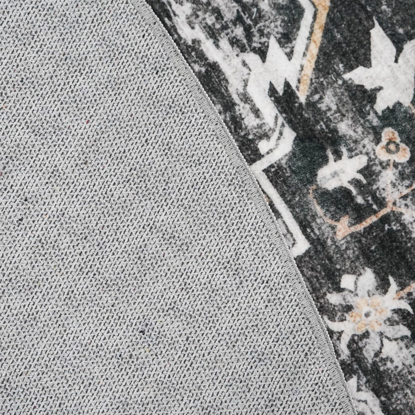RUUGME Large 12x14 Area Rugs - Large Boho Rugs for Living Room Bedroom Stain Resistant Carpet with Non Slip Backing Low Pile Carpets for Dining Room Office Indoor Home Decor Floor Mat 12X14 Black