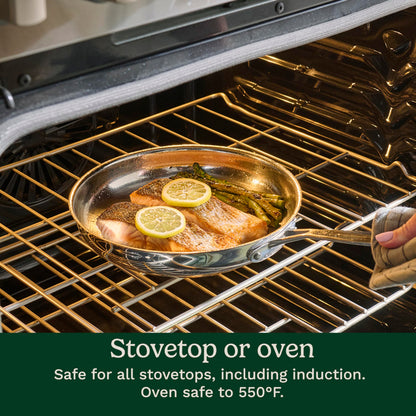 Cuisinart Chef’s Classic 11-Piece Stainless Steel Pots and Pans Set, Cookware Set Compatible with Induction, Electric, Gas Cooktops, Aluminum Core for Even Heat, Cool Grip Handles, Dishwasher Safe