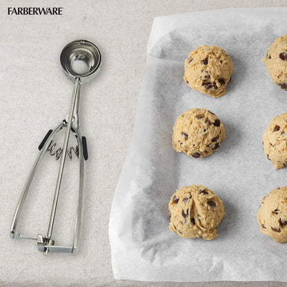 Farberware Professional Stainless Steel Cookie Dough Scoop - 8.27 Inch, Black