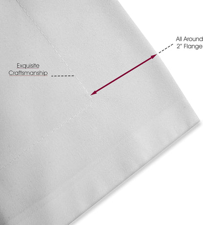 Elegant Comfort Luxury Ultra-Soft Premium Hotel Quality 2-Piece Pillow Shams, King Size Lilac