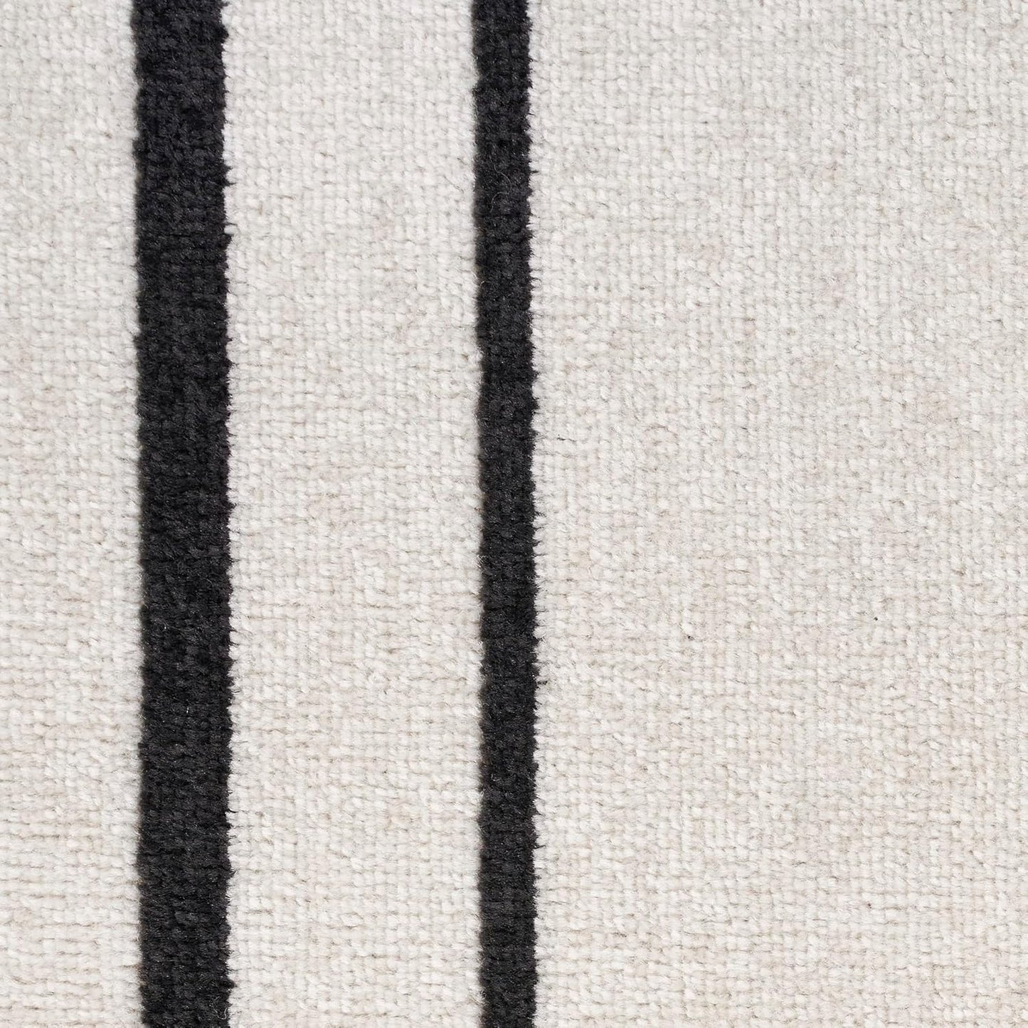 2' 6' (6' Nourison Home Nourison Essentials Ivory/Black x Area Rug - Easy Clean, Non Shedding, Bed Room, Living Room