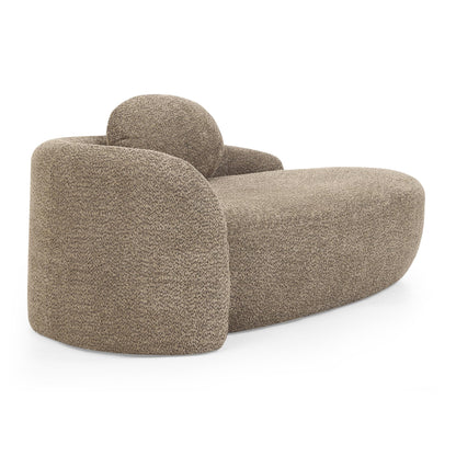 KEIKI 67" L Boucle Chaise Lounge Sofa Chair Indoor with Backrest, Armrest & Pillow, Oval Upholstered Single Lounger Sleeper Chair, Modern Reading Lazy Cloud Sofa Bed Recliner for Living Room Bedroom