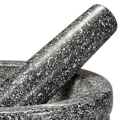 Cilio Herb Grinder & Stone Crusher Bowl - 5 in. x 6.75 in., Granite Unfinished - Stone Grinder & Herb Crusher