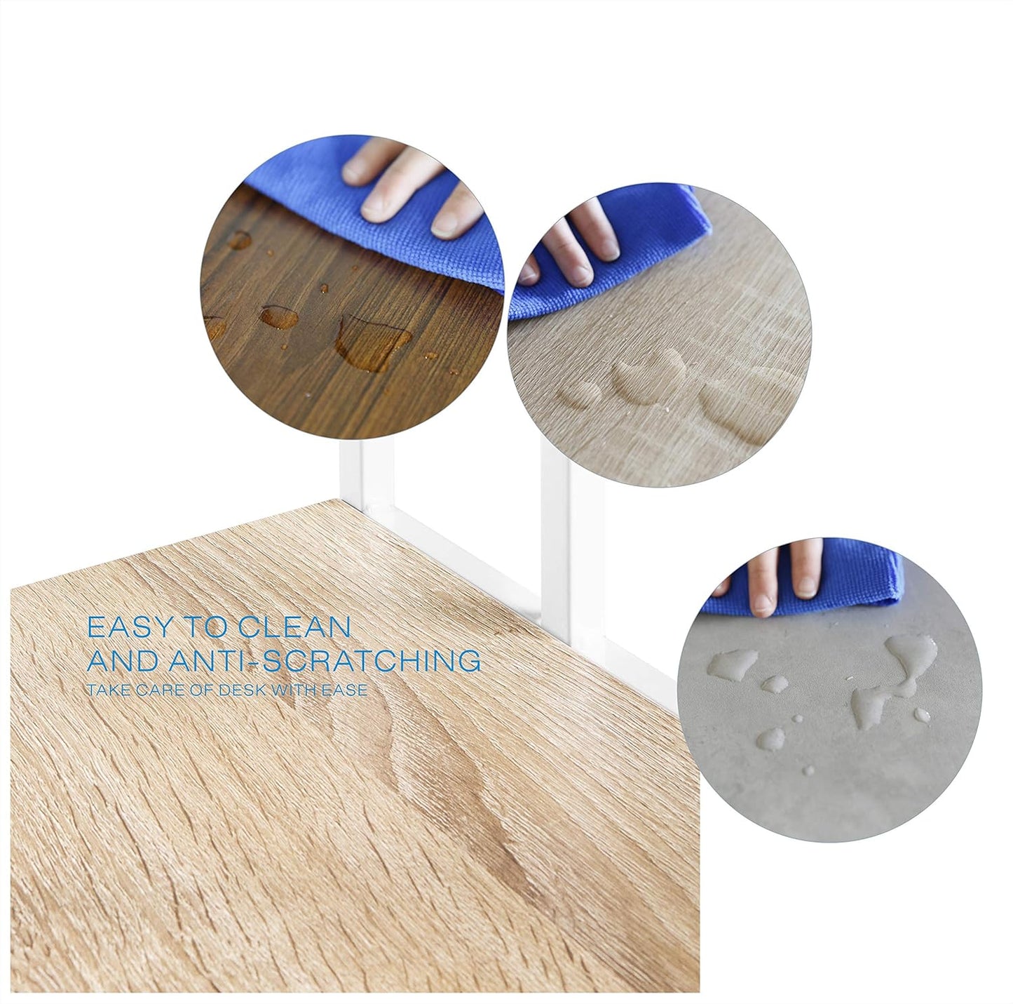 Compact Oak/Wht C Table for Sofa - Ideal Snack & Laptop Stand for Small Spaces