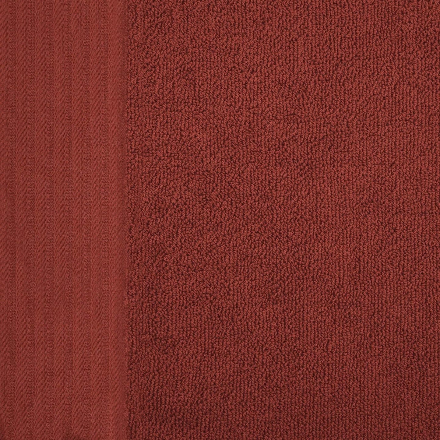 Superior Turkish Cotton Jacquard Solid 12-Piece Washcloth/Face Towel Set, Quick Dry Small Decorative Towels in Maroon