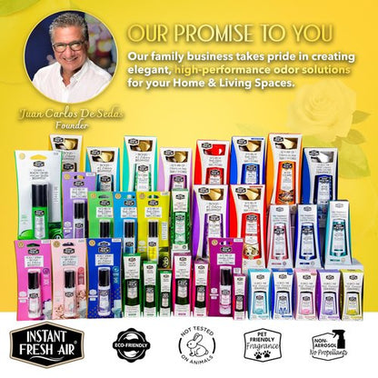 Instant Fresh Air Seconda Premium Toilet Spray - Bathroom Air Freshener & Toilet Bowl Odor Eliminator - For Home, Business, School - Bathroom Deodorizer - Long Lasting Citrus Fragrance - 10.1 fl oz.