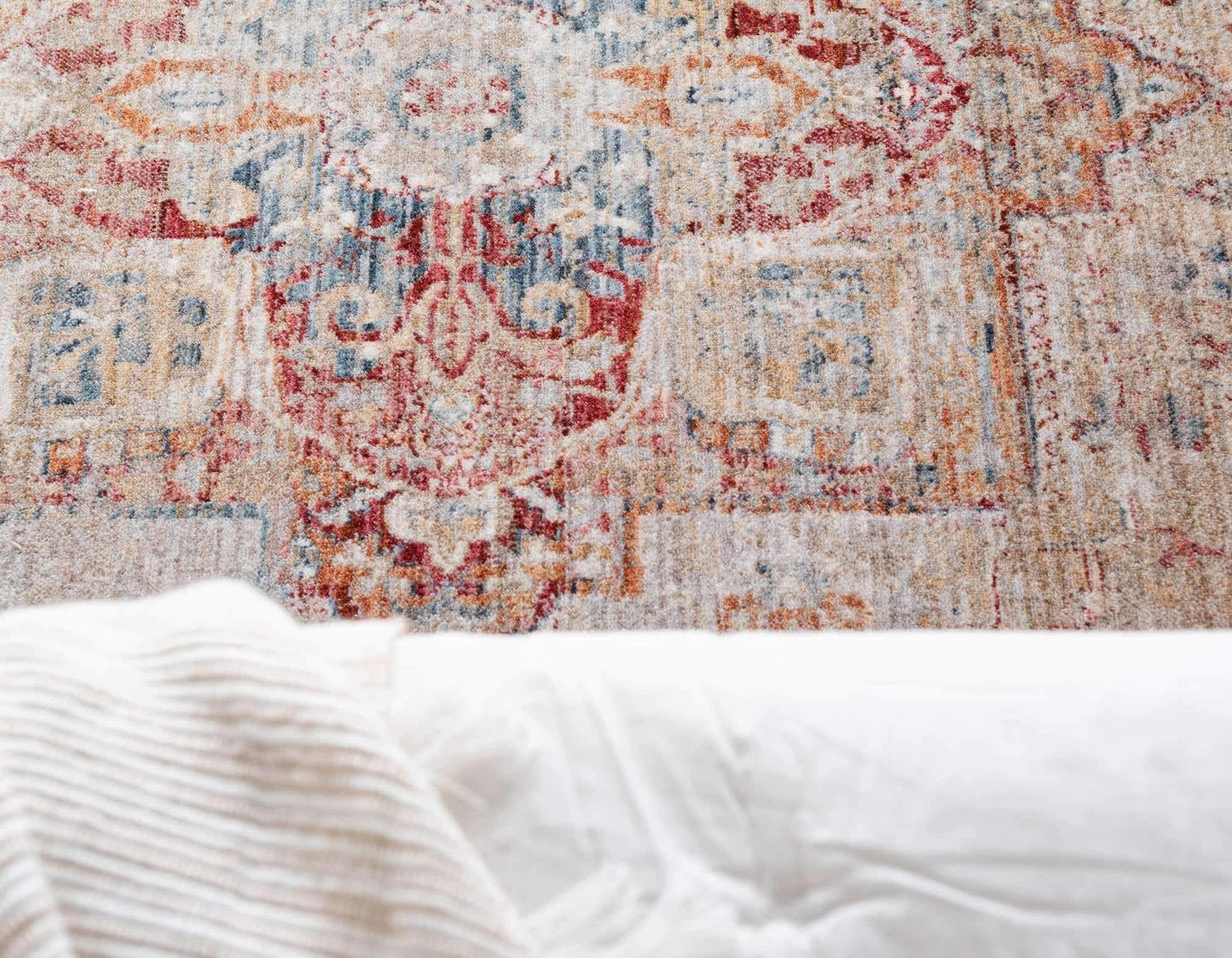 Unique Loom Noble Collection Area Rug - Victoria (8' x 10' Rectangle, Multi/Beige)
