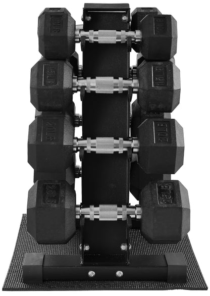 Fitvids Premium Rubber Coated Hex Dumbbell Weight Set, Multiple Packages