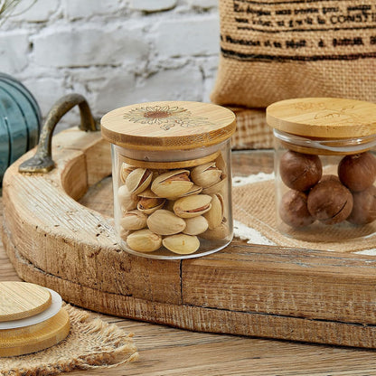12 Set Gueevin Pieces Yogurt Jar Lids Bulk Bamboo Wooden Lids Compatible with Oui Yogurt Jars Round Reusable