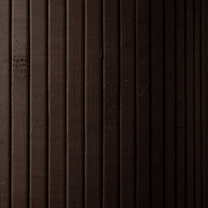 Red Lantern 6 ft. Tall Bamboo Wave Screen - Dark Mocha