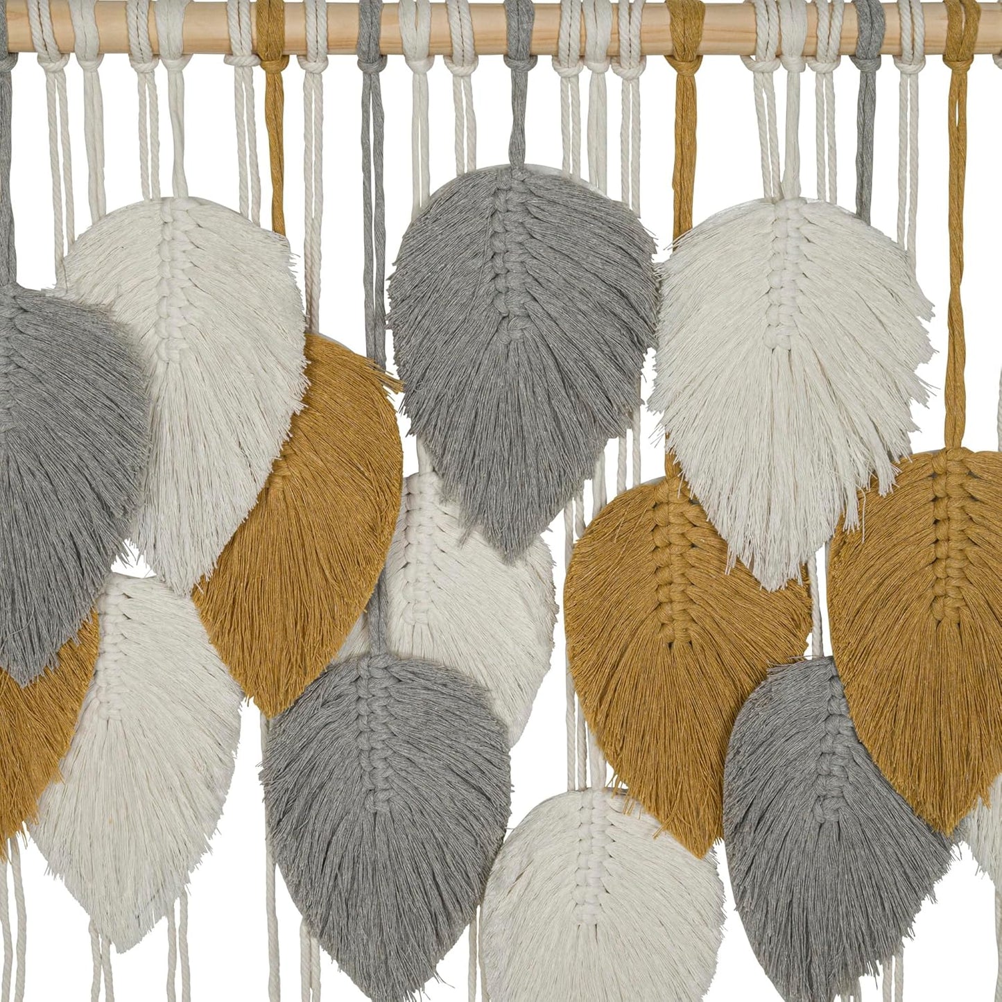 Generic 39 29.5 Large Macrame Wall Hanging Decor Handmade Cotton Cord Boho Room Decor for Bedroom, Nursery, Office W x