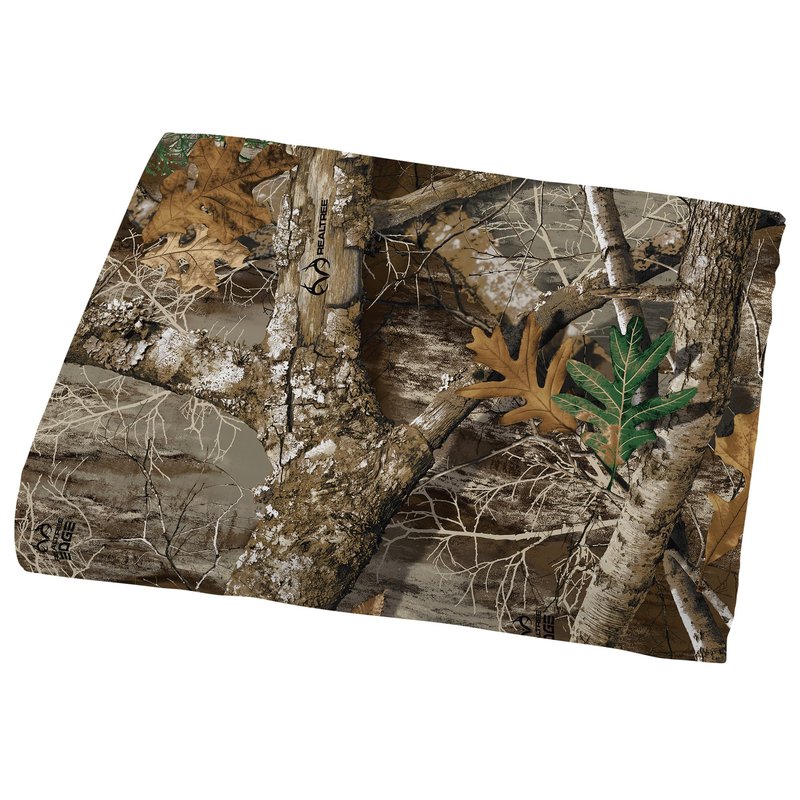 Northwest Realtree 4-Piece Queen Size Sheet Set, 1 Fitted Sheet, 1 Flat Sheet, 2 Pillowcases, Camo Bedding, Cabin Sheets, Edge Camo