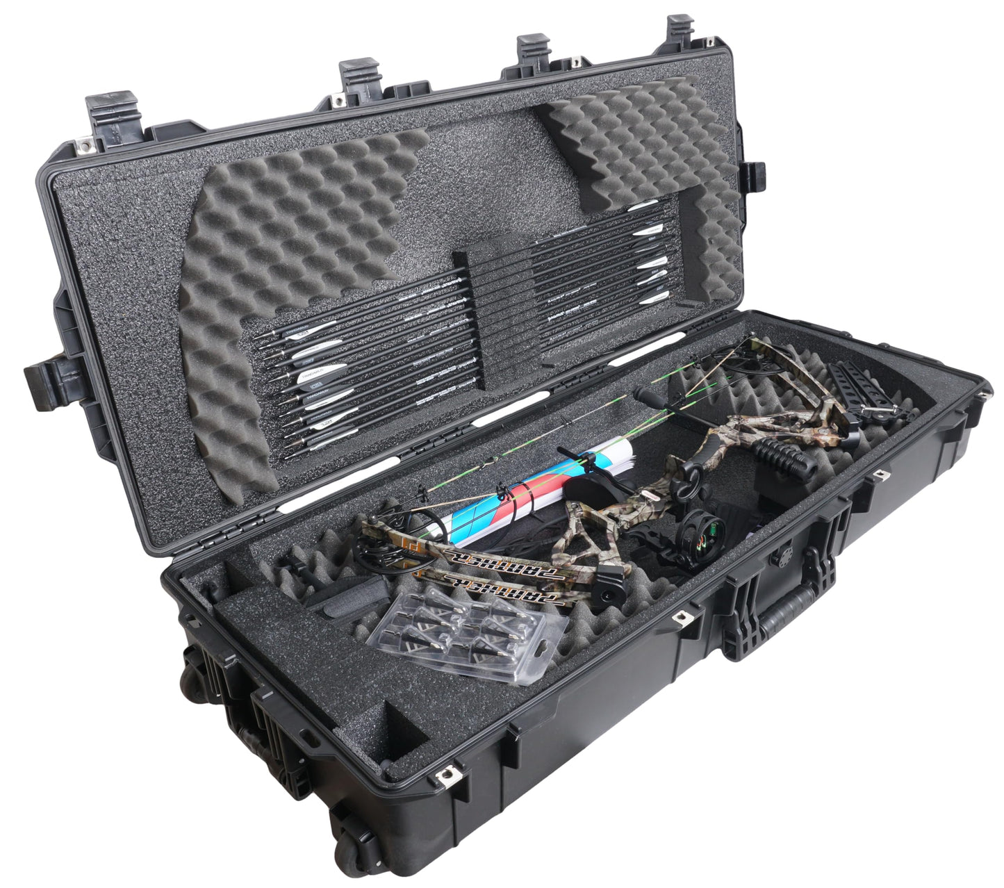 Case Club Parallel Limb Compound Bow Case Gen2. Pre-Cut, Wheeled, Waterproof, Lockable.