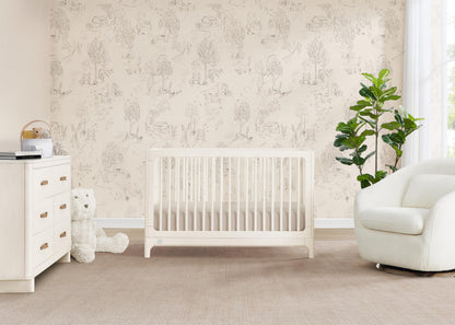 babyGap Wren 4-in-1 Convertible Crib by Delta Children - Greenguard Gold Certified, Antique White