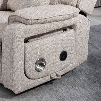 Oversized Electric Lift Chair Versatile Power Recliner Chair 180° Infinite Reclining Armchair for Adults with Massgae,Cupholder,USB-C Ports,Wireless Charging