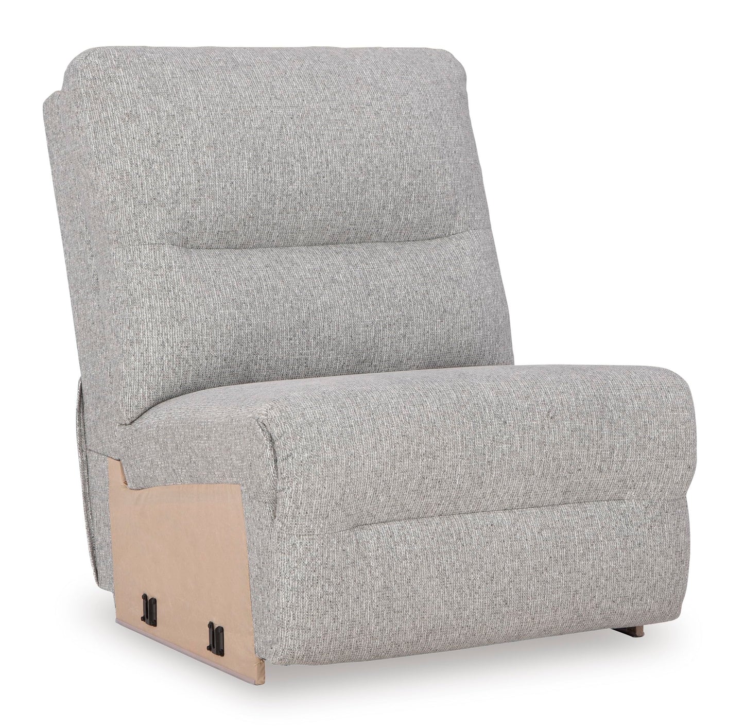 Signature Design by Ashley Acklen Place Modern U-Shaped Modular Stain-Resistant 6-Piece Power Reclining Sectional with Chaise, Adjustable Headrest, USB Charging Ports and Console, Light Gray