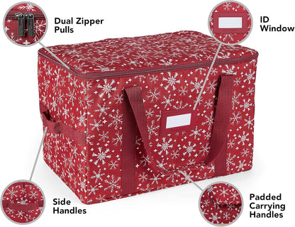 Covermates Keepsakes Treasurekeeper Storage Bag with Carrying Handles and ID Window for Holiday Storage