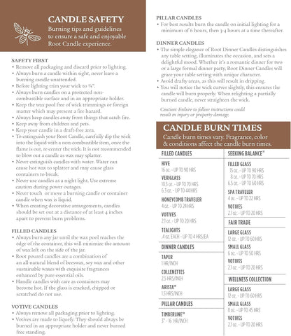Root Candles Seeking Balance Spa Traveler Candle, 4-Ounce, Cedar Verbena Enlighten
