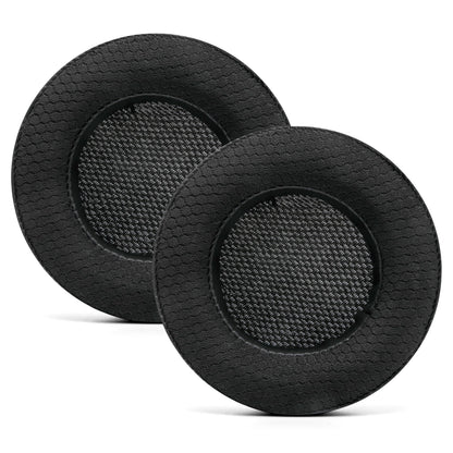 WC Freeze Virtuoso - Hybrid Fabric Cooling Gel Replacement Earpads for Corsair Virtuoso Gaming Headset, Made by Wicked Cushions, Improved Durability, Thickness and Sound Isolation | Black