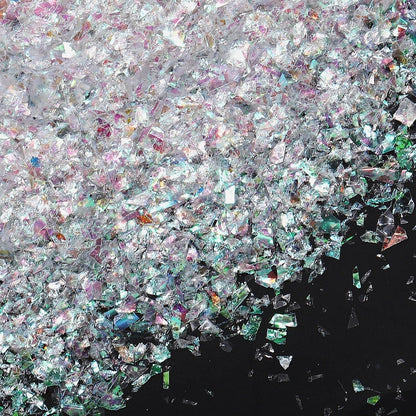 160g Containlol Sparkle Holographic Confetti Iridescent Confetti Winter Radium Color Metallic Foil Decor Bag