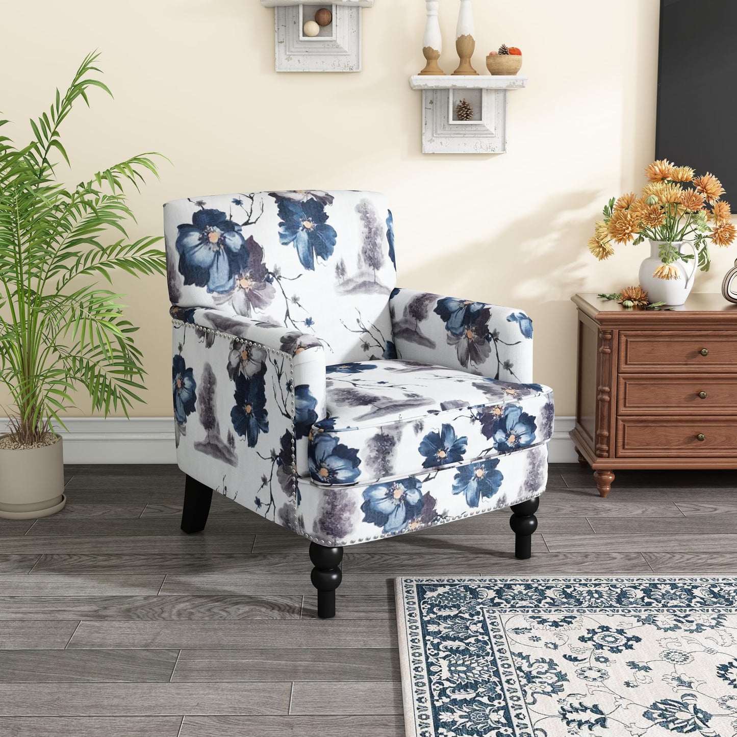 Christopher Knight Home Boaz Fabric Club Chair - Floral Print