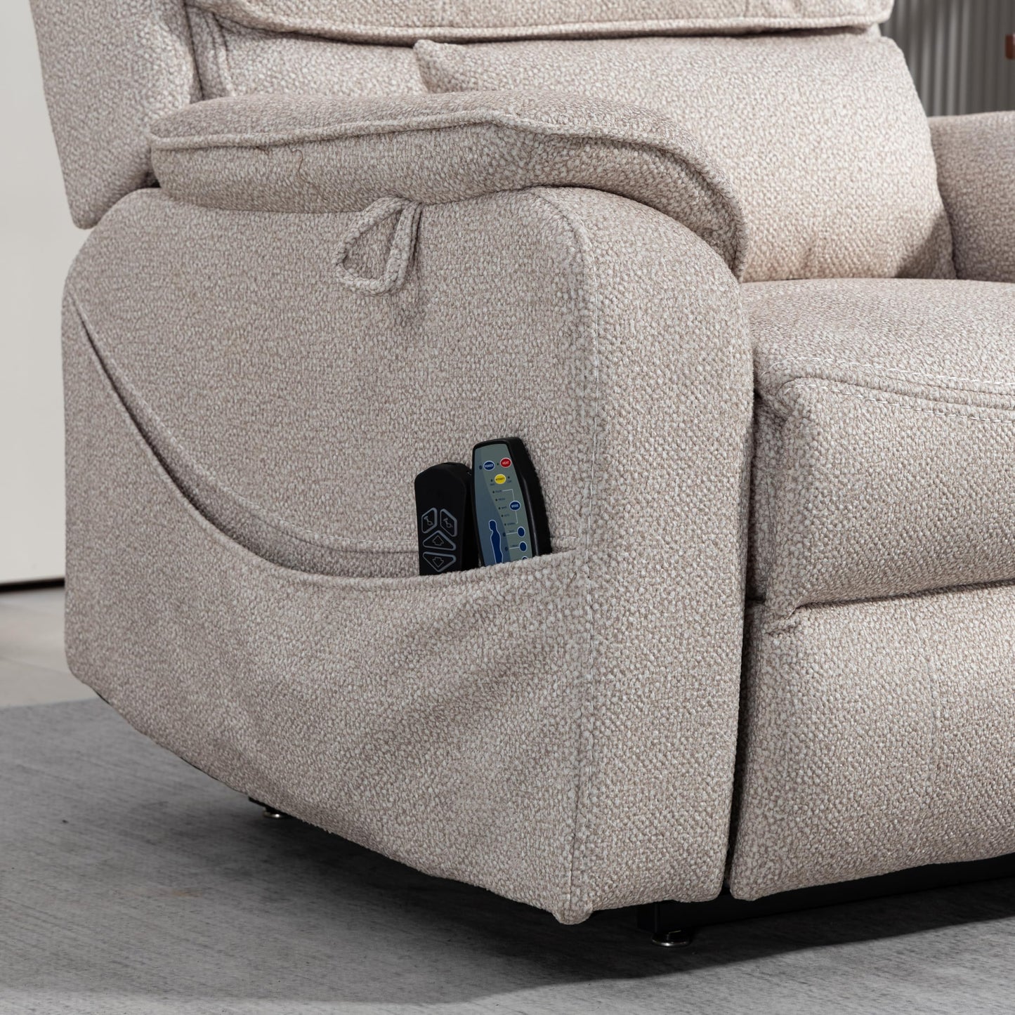 Oversized Electric Lift Chair Versatile Power Recliner Chair 180° Infinite Reclining Armchair for Adults with Massgae,Cupholder,USB-C Ports,Wireless Charging