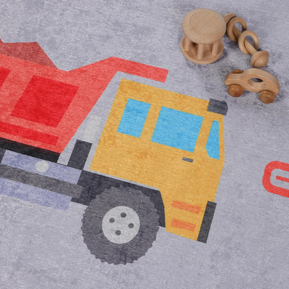 4' 6' SUPERIOR Indoor Kids Rug, Washable, Non-Slip, Toddlers & Babies, Perfect for High Traffic Playroom, Kids Room