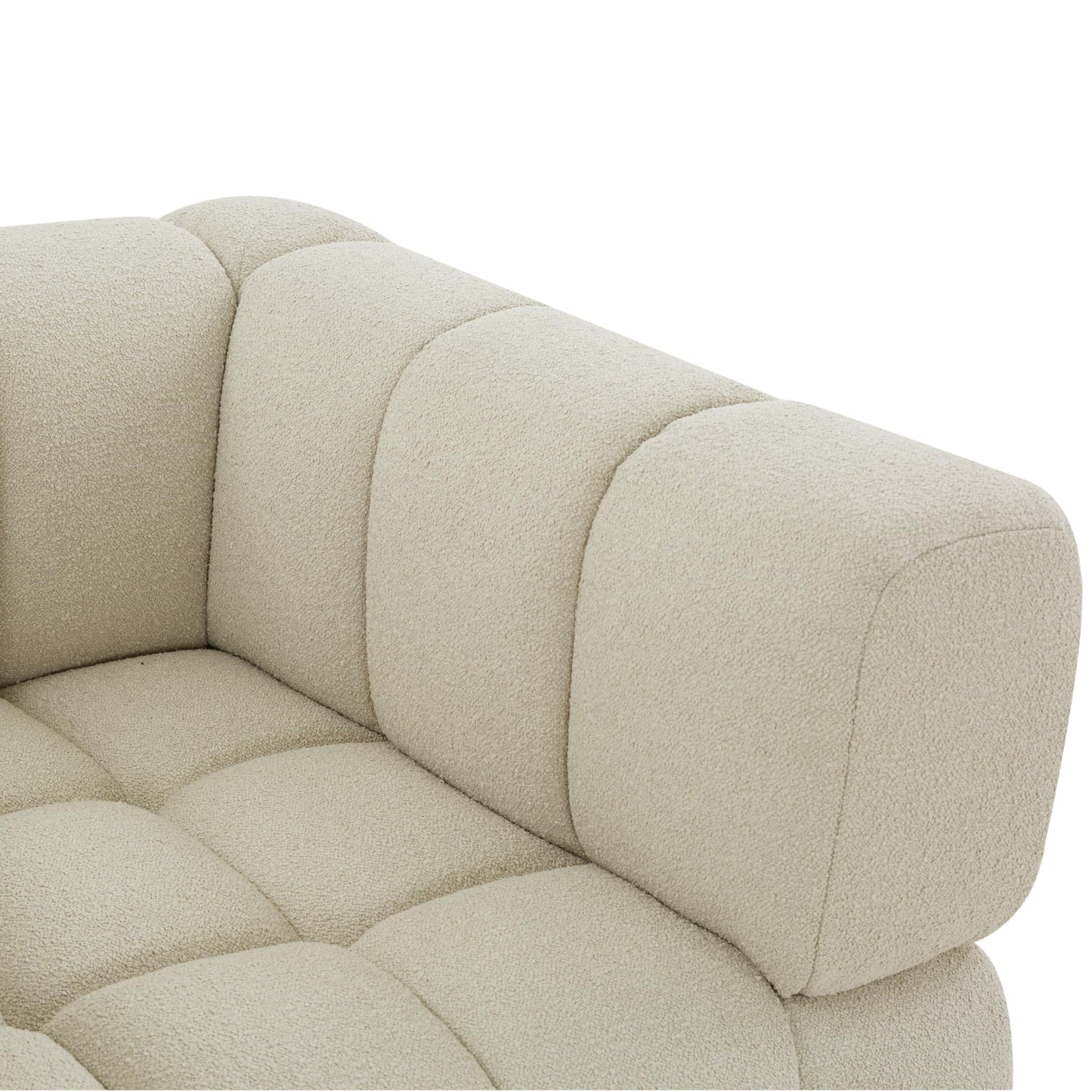 SAFAVIEH Couture Collection Calyna Light Grey Boucle Accent Chair