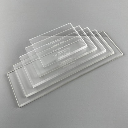 CAKESAFE 8 Inch OG Scraper-Clear Acrylic Cake, Icing, and Butter Cream Smoother with Beveled Edge