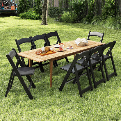 Giantex 20-Pack Folding Chairs, Portable Resin Event Chairs with Padded Seat, All-Weather Resin Frame, 1100 lbs Static Capacity, Lightweight Foldable Chair for Office, Wedding, Party, Outdoor