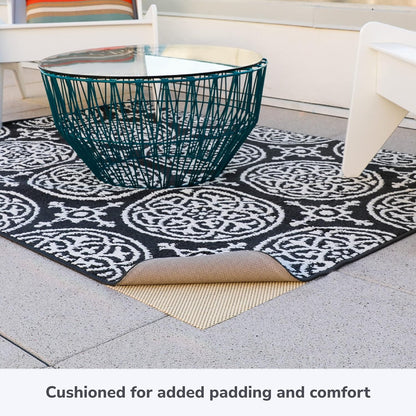 Slip-Stop Super Grip Outdoor Non-Slip Rug Pad, USA-Made Gripper Prevents Sliding for Outdoor Rugs, 2 x 4 ft
