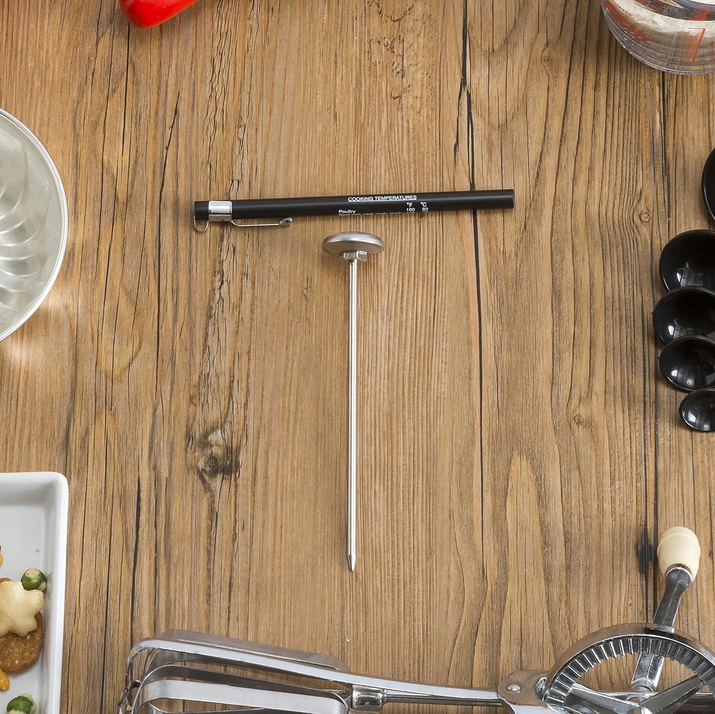 Home Basics Durable Cooking Thermometer - Stainless Steel Construction