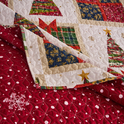 Greenland Home Fashions Deck The Halls Novelty Holiday Quilt Set, 2-Piece Twin/XL