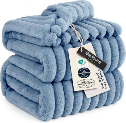 Bedsure GentleSoft King Blanket - Cozy Blue Throw for Couch, Perfect for Women | 108x90 Inches