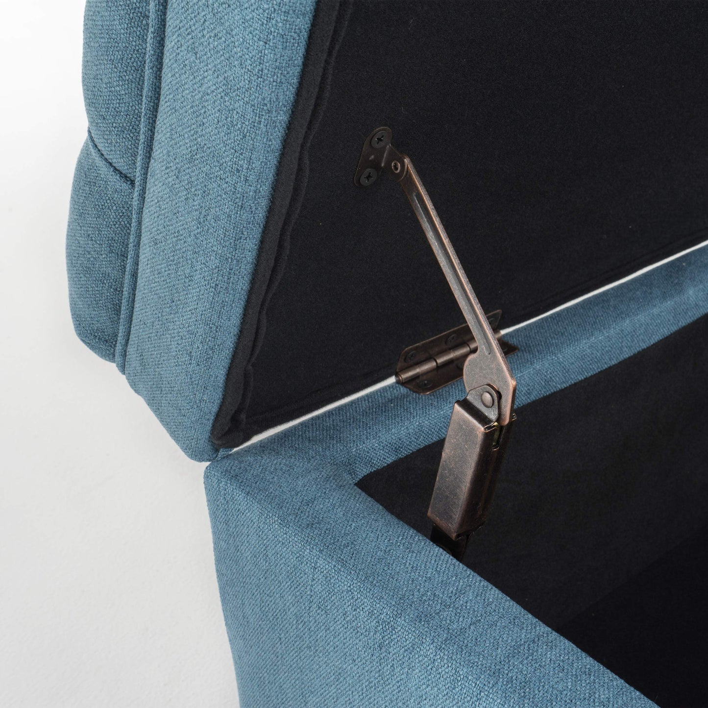 Christopher Knight Home Juliana Fabric Storage Ottoman, Blue