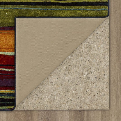 Mohawk Home Rainbow Stripe 4' x 6' Area Rug - Multicolor - Perfect for Living Room, Dining Room, Office