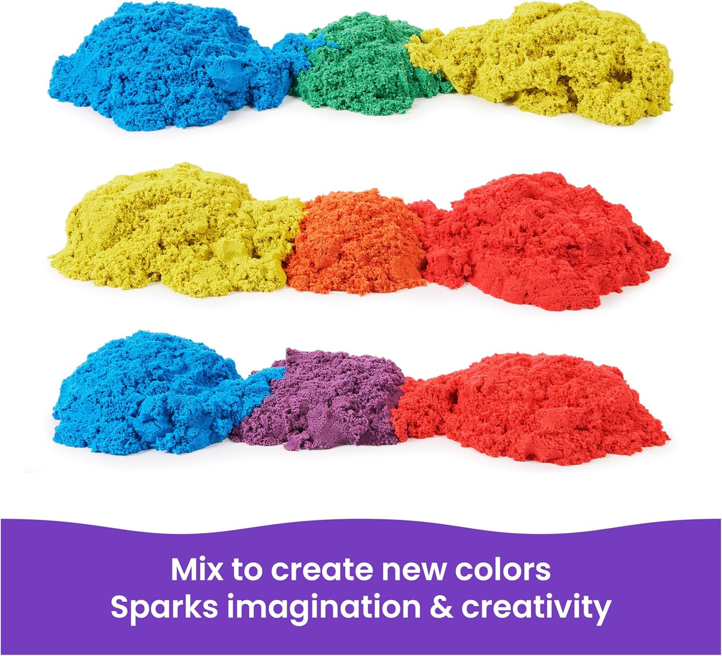 20-Pack 3.3lbs 3 Kinetic Sand, Eggs with Red, Yellow & Blue Play Sand for Egg Hunts, Party Favors & Goodie Bags